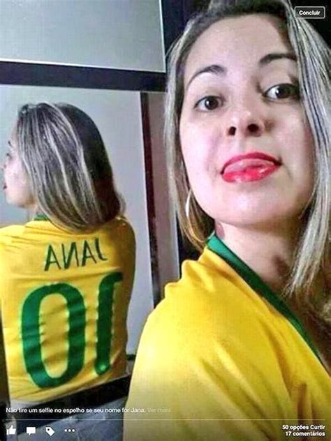 Photo Brazil Fan Lana Jersey Selfie Fail Blacksportsonline