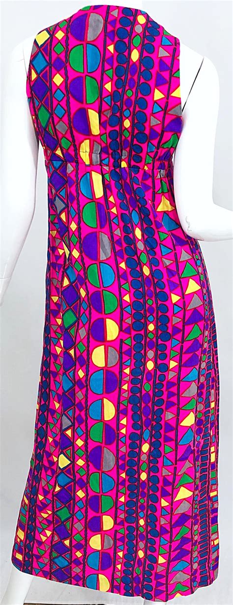 amazing 1970s joseph magnin vibrant colorful abstract mosaic vest 70s