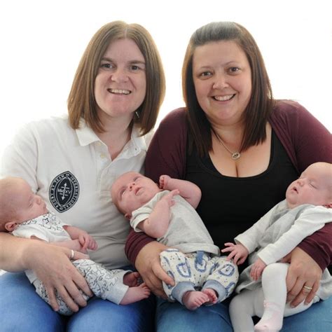 same sex couple give birth to triplets after four years of