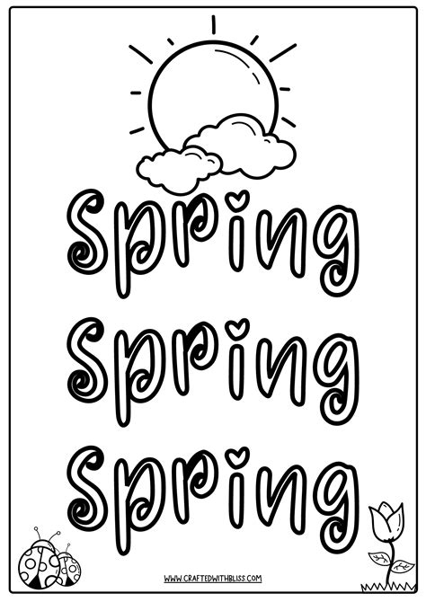 spring printable  kids spring bucket list preschool kindergarten