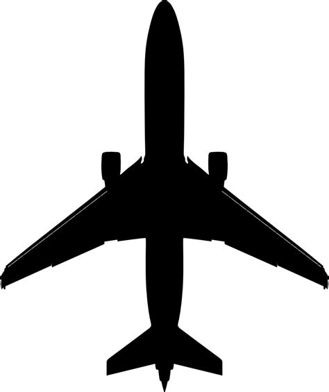 onlinelabels clip art boeing  outline silhouette