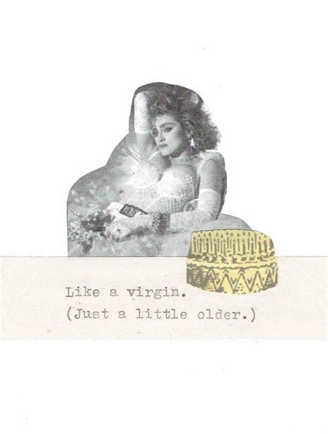 Like A Virgin Madonna Birthday Card Funny 80 S Music Etsy Funny