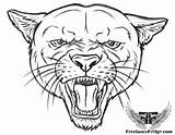 Coloring Pages Panther Face Totem Cougar Drawing Head Sketch Colouring Template Animal Printable Native Color Kids American Poles sketch template