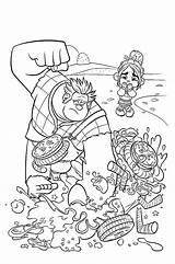 Ralph Wreck Coloring Pages Printable Kids sketch template