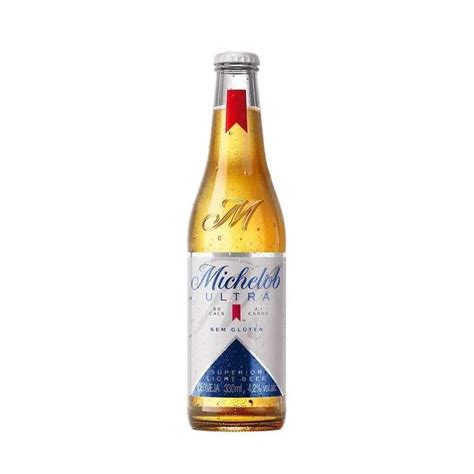 cerveja long neck michelob ultra sem gluten ml supermercado soares