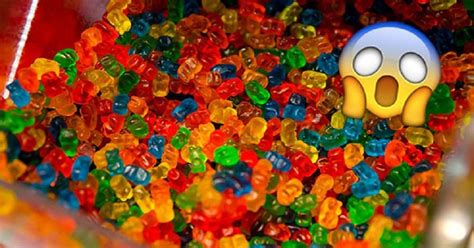 video shows  gummy candies