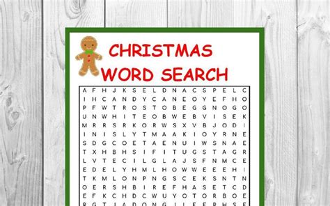 christmas word search kid games printable christmas game etsy