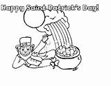 St Patrick Religious Coloring Pages Getdrawings Getcolorings sketch template