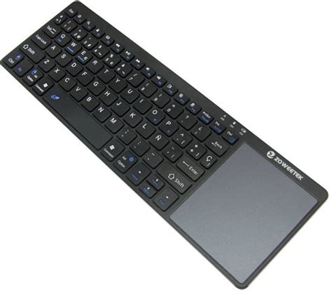 bolcom ultra slim draadloos bluetooth qwerty toetsenbord met multi touchpad voor pc en ios