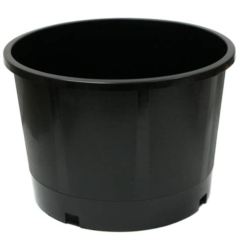 pots   gallon black plastic plant nursery pot container grow