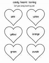 Sorting Candy Graphing Hearts sketch template