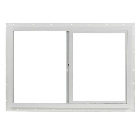 tafco windows      left hand single sliding vinyl window white vpsi