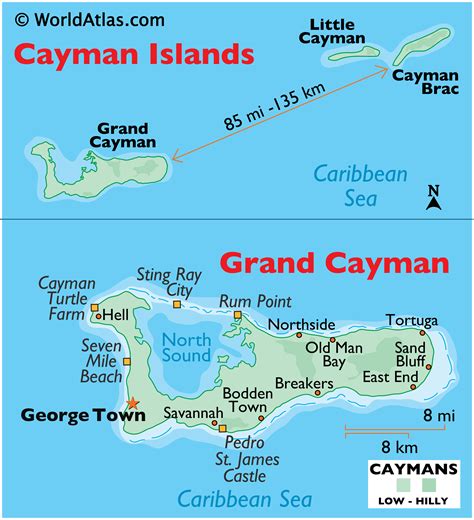 world map cayman islands cities  towns map