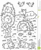 Animals Woodland Forest Getcolorings Urgent Colouring Birijus Getdrawings sketch template