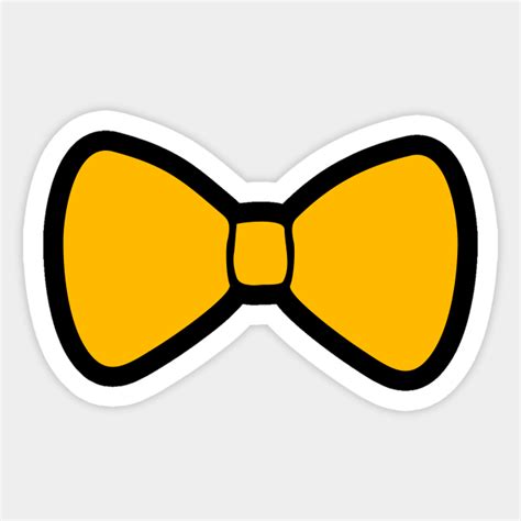 cute simple yellow bow yellow bow sticker teepublic