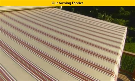 compare awning fabrics retractable awnings  illinois wisconsin indiana iowa  midwest