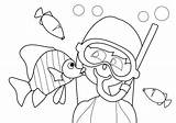 Coloring Pages Snorkeling Summer Kidspressmagazine Now sketch template
