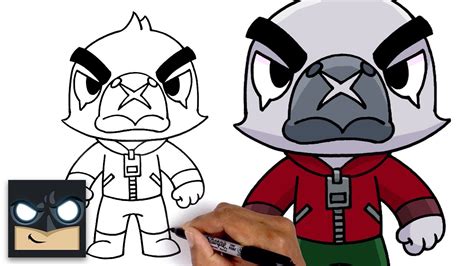 draw white crow brawl stars