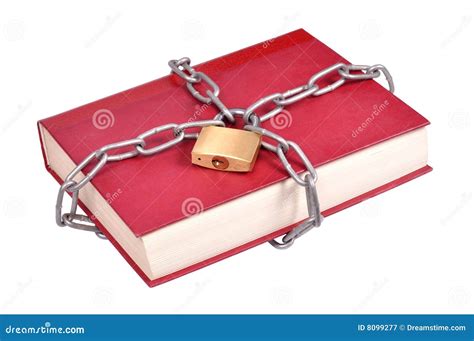 book  chains stock image image  padlock locked reading