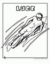 Olympic Luge Curling Woojr Colouring Snowboarding sketch template