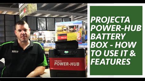 projecta power hub battery box features     youtube