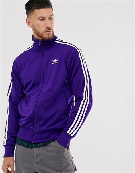 adidas originals firebird trainingsjack  paars asos