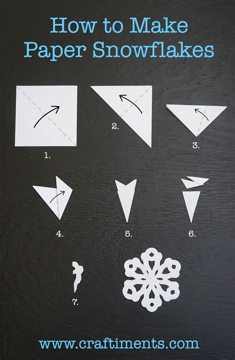 Craftiments How To Make Paper Snowflakes Diy Christmas Snowflakes