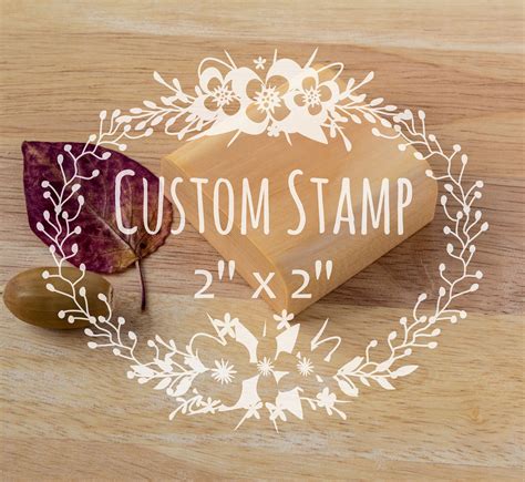 custom stamp    custom rubber stamps business etsy