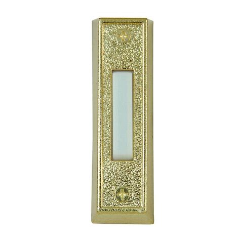 carlon wired door bell push button gold   case dhl  home depot