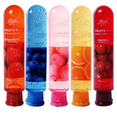 adult sexual body smooth edible fruity lubricant gel