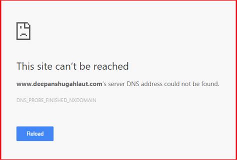 how to fix server dns address could not be found error