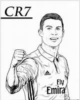 Ronaldo Cristiano sketch template