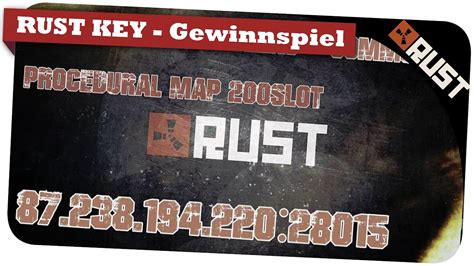 gewinne rust steam key unser rust community server rust gameplay youtube