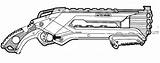 Nerf Guns Blaster sketch template