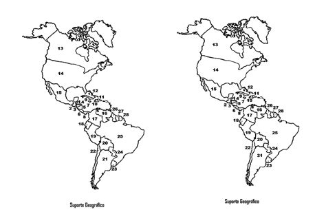 10 mapas do continente americano para colorir e imprimir online cursos