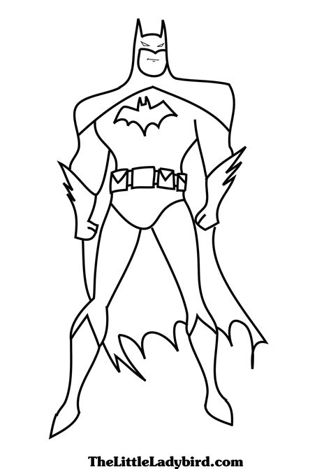 batman colouring page images