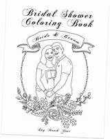 Bridal Shower Package Coloring Book Clip Library sketch template