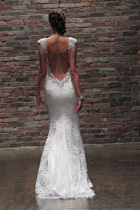 Picture Of Jaw Dropping Statement Back Wedding Dresses