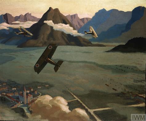 british scouts leaving their aerodrome on patrol over the asiago