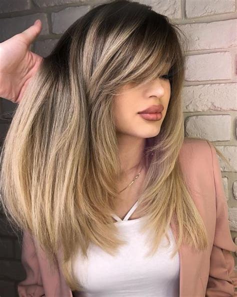 50 cute long layered haircuts with bangs for 2023