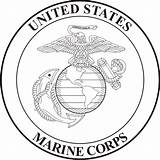 Marine Emblems Military Emblem Veter sketch template