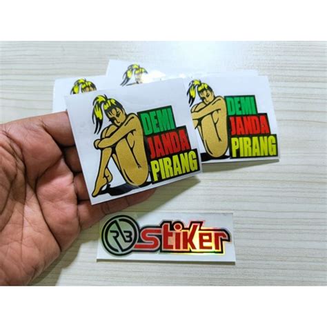 Jual Sticker Janda Pirang Stiker Motor Cutting Shopee Indonesia