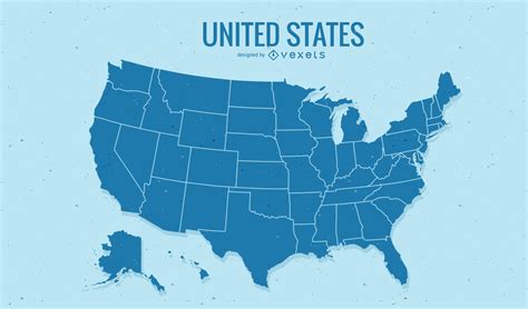 Mapa De Estados Unidos Vector Descargar Vector