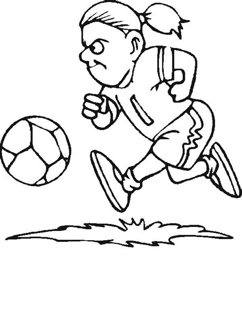 pin  soccer coloring page