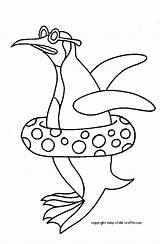 Tacky Pingouin Swimming Pinguin Hanukkah Coloriages Coloringhome Rasane sketch template