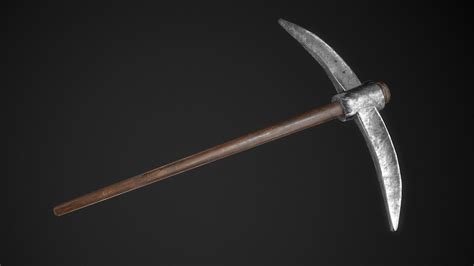 pickaxe game ready pbr model  asset realtime cgtrader
