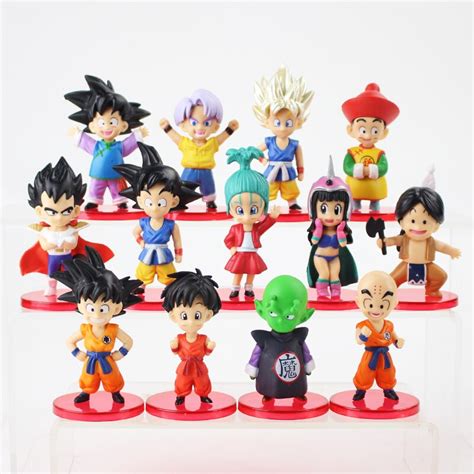 13pcs Lot Dragon Ball Z Figures Son Goku Gohan Goten