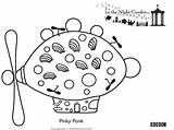Garden Night Pinky Ponk Coloring Pages Piggle Iggle Colouring Colour Stories Aboard Felt Birthday Print Cake Year Time Drawings Choose sketch template