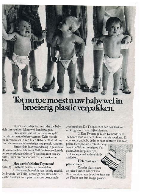 oude advertentie molny  luiers  jaren  baby reclames ads pinterest