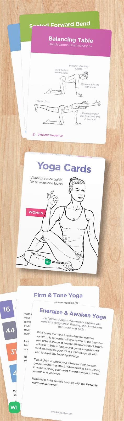 yoga cards essential visual practice guide  beginners